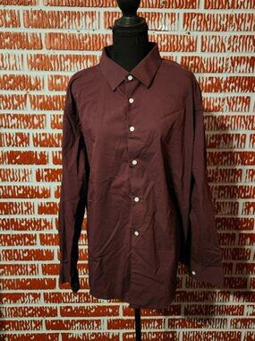 Alberto Morello Men’s Large Slim Fit Dress Shirt